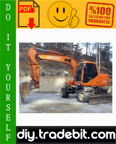 Thumbnail Daewoo Doosan Solar 130W-V Wheel Excavator Service Repair Manual Download