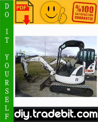 Thumbnail Bobcat 425, 428 Compact Excavator Service Repair Manual Download (425 S/N AACJ11001 & Above, 425 S/N A9K311001 & Above, 428 S/N A9K411001 & Above) Thumbnail Bobcat 425, 428 Compact Excavator Service Repair Manual Download (425 S/N AACJ11001 & Above, 425 S/N A9K311001 & Above, 428 S/N A9K411001 & Above)
