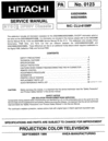 Thumbnail Hitachi 53SDX89BA / 60SDX88BA SERVICE MANUAL