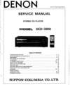 Thumbnail Denon DCD-3560 Service Manual