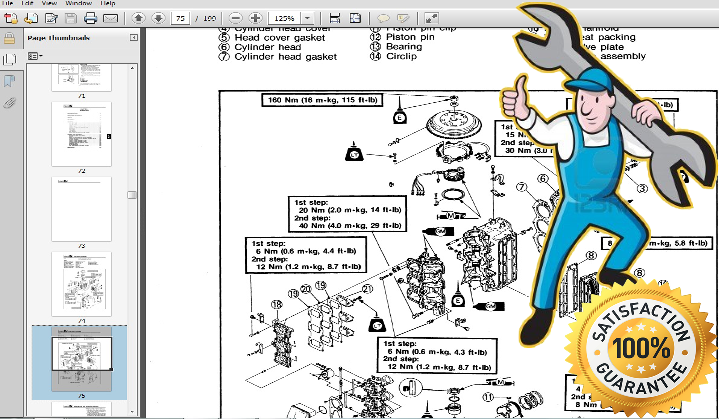 2012 Yamaha Z250 HP outboard service repair manual