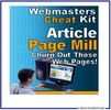 Thumbnail Article Page Mill (MRR) - Rapidly Build Web Pages