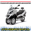 Thumbnail PIAGGIO MP3 250 MP3 400 SCOOTER WORKSHOP SERVICE MANUAL