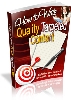 Thumbnail How to Write Quality Targeted Content