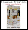 Thumbnail Recipe Sales Website With Master Resell Rights !! NEW