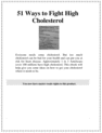 Thumbnail 51 Ways to Lower Cholesterol