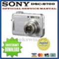 Thumbnail SONY CYBER SHOT DSC-S700 SERVICE & REPAIR MANUAL