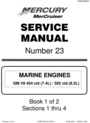 Thumbnail MECURY MERCRUISER GM V8 7.4L / 8.2L #23 SERVICE MANUAL Thumbnail MECURY MERCRUISER GM V8 7.4L / 8.2L #23 SERVICE MANUAL