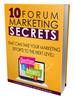 Thumbnail 10 Forum Marketing Secrets To Help You Make Money Online