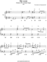 Thumbnail My Love Sia Sheet music