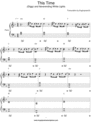 Thumbnail This Time - JDiggz and Neverending White Lights Piano Sheet