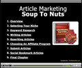 Thumbnail Article Marketing Soup to Nuts, CB Affiliate, Niche Trg+ MRR