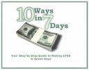 Thumbnail 10 Ways in 7 Days - Step Guide to Making $700 in Seven Days!