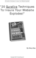 Thumbnail 20 Surefire Techniques To Insure Your Website Explodes!