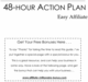 Thumbnail *NEW* 48 HOUR Action Plan - Easy Affiliate