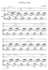 Thumbnail Mendelssohn On Wings of Song, for 2 Violins & Piano, VN212