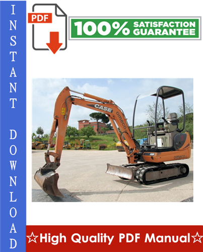 Thumbnail CASE CX16B, CX18B MINI EXCAVATORS Workshop Service Repair Manual