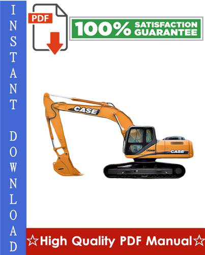 Thumbnail CASE CX210B, CX230B, CX240B CRAWLER EXCAVATOR Workshop Service Repair Manual