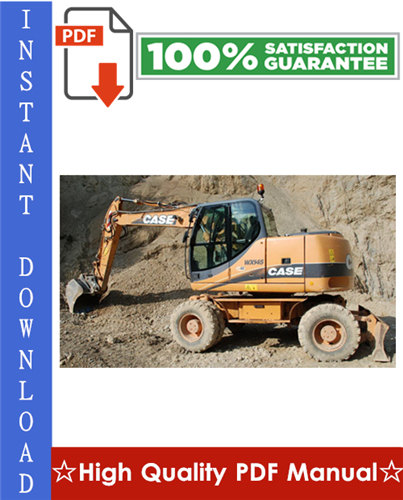 Thumbnail CASE WX145, WX165, WX185 HYDRAULIC EXCAVATOR Workshop Service Repair Manual