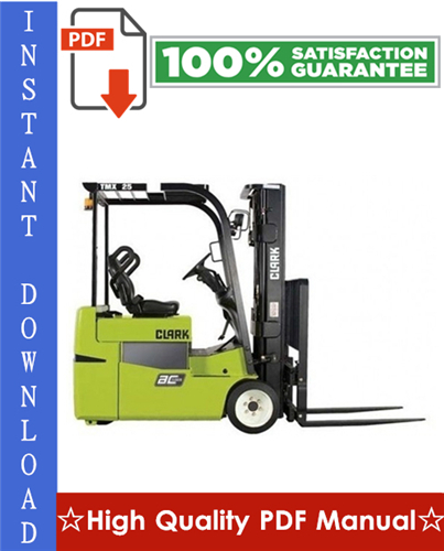 Thumbnail Clark TMX12, TMX13, TMX15s, TMX15, TMX17, TMX18, TMX20, TMX20x, TMX25 Forklift Trucks Workshop Service Repair Manual