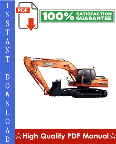 Thumbnail Doosan DX225LCA Crawler Excavator Operation and Maintenance Manual
