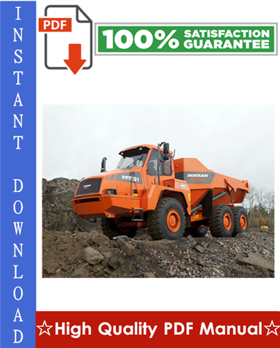 Thumbnail DOOSAN MOXY MT26, MT31 ARTICULATED DUMP TRUCK Workshop Service Repair Manual