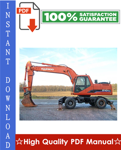 Thumbnail DAEWOO DOOSAN SOLAR 210W-V WHEEL EXCAVATOR Workshop Service Repair Manual Thumbnail DAEWOO DOOSAN SOLAR 210W-V WHEEL EXCAVATOR Workshop Service Repair Manual