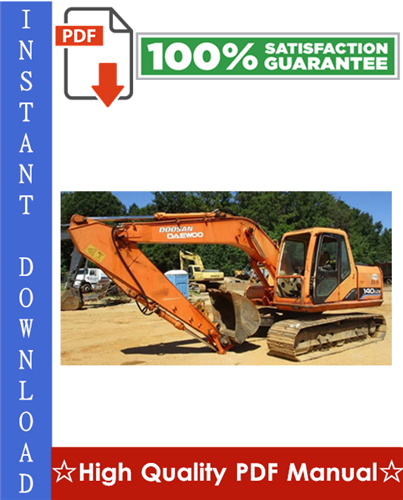 Thumbnail DAEWOO DOOSAN SOLAR 140LC-V CRAWLER EXCAVATOR Workshop Service Repair Manual