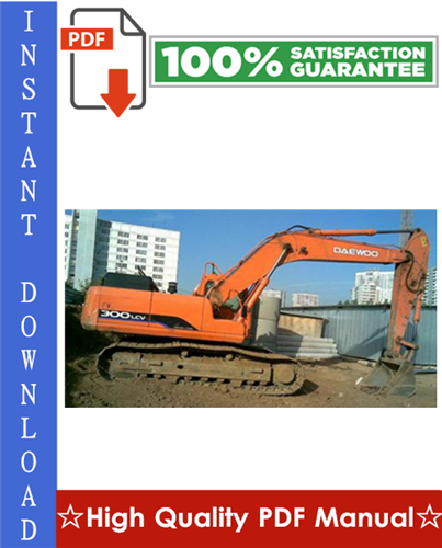 Thumbnail DAEWOO DOOSAN SOLAR 300LC-V TRACK EXCAVATOR Workshop Service Repair Manual