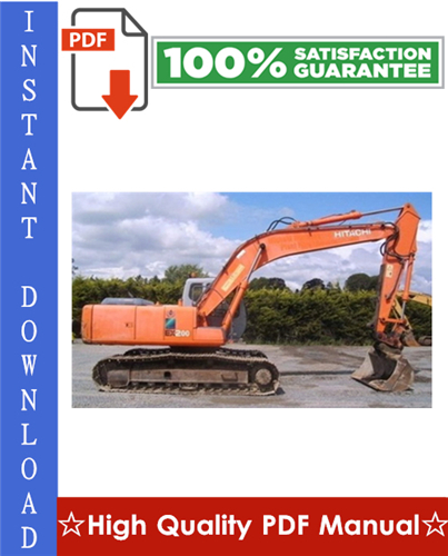Thumbnail Hitachi EX200-5 Excavator Workshop Service Repair Manual