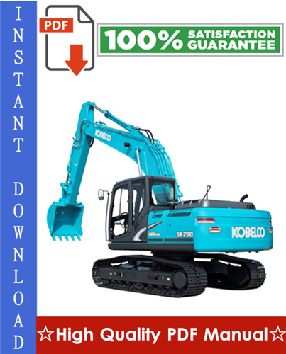 Thumbnail Kobelco SK60-220 Super Mark V Hydraulic Excavator Workshop Service Repair Manual