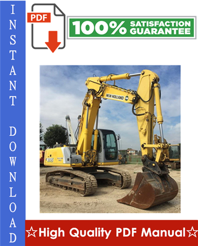 Thumbnail New Holland E215 Crawler Excavator Workshop Service Repair Manual