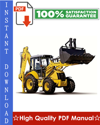 Thumbnail New Holland B110, B115 Backhoe Loader Workshop Service Repair Manual