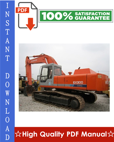 Thumbnail Hitachi EX300-3C Excavator Workshop Service Repair Manual