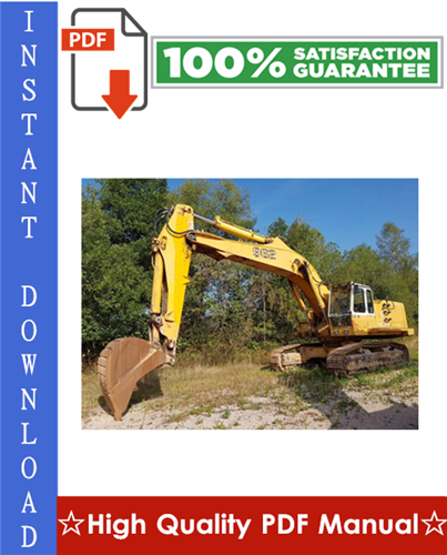 Thumbnail Liebherr R952, R962, R972, R982 Crawler Excavator Workshop Service Repair Manual