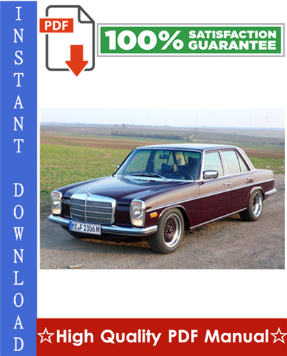 Thumbnail Mercedes-Benz W114 / W115 Workshop Service Repair Manual 1968-1976 Download Thumbnail Mercedes-Benz W114 / W115 Workshop Service Repair Manual 1968-1976 Download