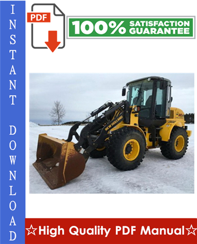 Thumbnail New Holland W110/W110TC Wheel Loader Workshop Service Repair Manual