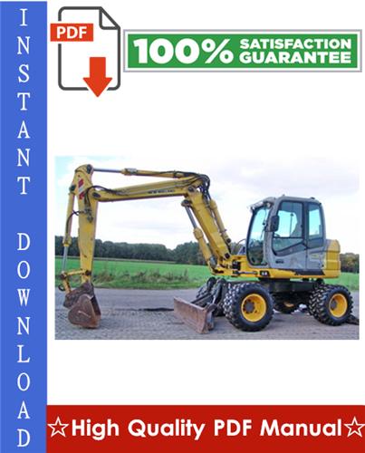 Thumbnail New Holland MH2.6, MH3.6 Excavator Workshop Service Repair Manual