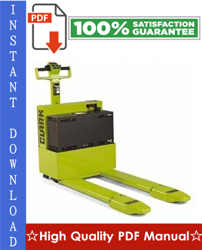 Thumbnail Clark WP 40 Forklift Workshop Service Repair Manual