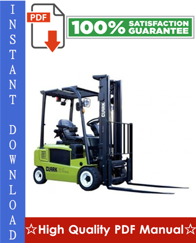 Thumbnail Clark ECG 20, ECG 25, ECG 30, ECG 32 Genesis Series Truck Workshop Service Repair Manual