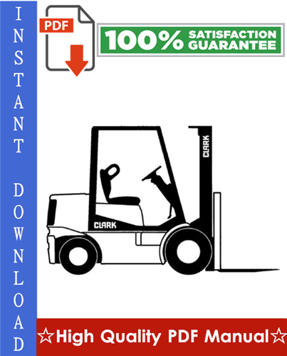 Thumbnail Clark MB, GX, GCX, GPX, GCS, GPS, MC, WC, I, GX-C, GPX-C Series Forklift Trucks Workshop Service Repair Manual