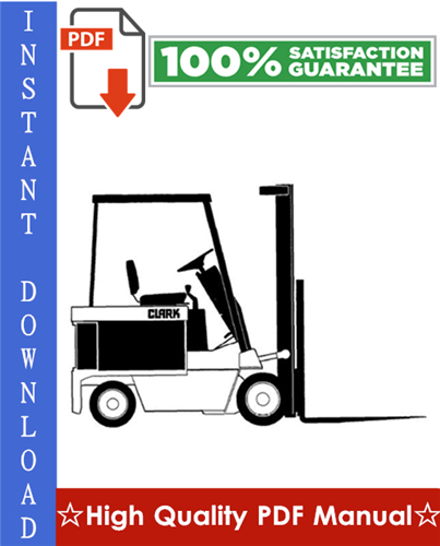 Thumbnail Clark ECS17, ECS20, ECS22, ECS25, ECS27, ECS30 HI Performance Supplement Forklift Trucks Workshop Service Repair Manual Thumbnail Clark ECS17, ECS20, ECS22, ECS25, ECS27, ECS30 HI Performance Supplement Forklift Trucks Workshop Service Repair Manual
