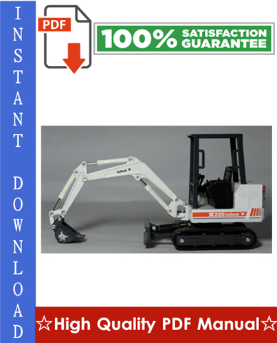 Thumbnail Bobcat X225 Excavator Workshop Service Repair Manual (S/N 508312000 & Above) Thumbnail Bobcat X225 Excavator Workshop Service Repair Manual (S/N 508312000 & Above)