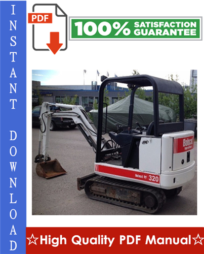 Thumbnail Bobcat 320, 322 Excavator Workshop Service Repair Manual (320 - S/N 223911001 & Above, 322 - S/N 224011001 & Above, G Series) Thumbnail Bobcat 320, 322 Excavator Workshop Service Repair Manual (320 - S/N 223911001 & Above, 322 - S/N 224011001 & Above, G Series)