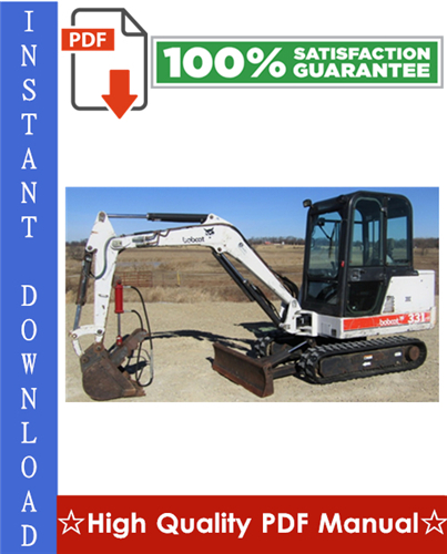 Thumbnail Bobcat 331, 331E, 334 Excavator Workshop Service Repair Manual (331 - S/N AACS11001 & Above, S/N A9K511001 & Above, 331E - S/N A9K911001 & Above, 334 - S/N A9K711001 & Above) Thumbnail Bobcat 331, 331E, 334 Excavator Workshop Service Repair Manual (331 - S/N AACS11001 & Above, S/N A9K511001 & Above, 331E - S/N A9K911001 & Above, 334 - S/N A9K711001 & Above)