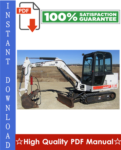 Thumbnail Bobcat 331, 331E, 334 Excavator Workshop Service Repair Manual (331 - S/N 234311001 - 234312999, 331E - S/N 234411001 - 234411999, 334 - S/N 234511001 - 234512999, G Series) Thumbnail Bobcat 331, 331E, 334 Excavator Workshop Service Repair Manual (331 - S/N 234311001 - 234312999, 331E - S/N 234411001 - 234411999, 334 - S/N 234511001 - 234512999, G Series)