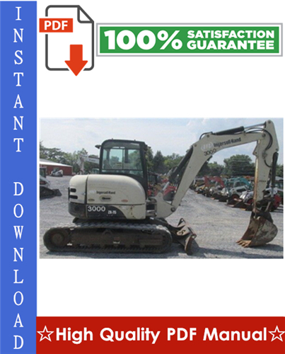 Thumbnail Ingersoll Rand ZX75, ZX125 Load Excavator Workshop Service Repair Manual