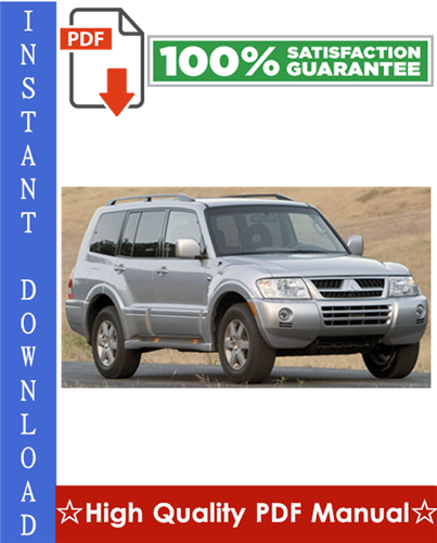 Thumbnail 2006 Mitsubishi Montero Workshop Service Repair Manual