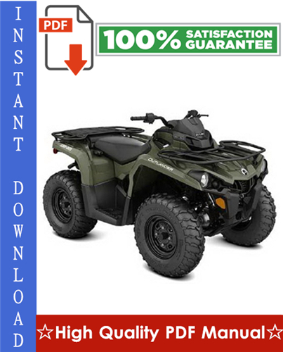 Thumbnail Bombardier Can-Am Outlander 400 EFI Series ATV Workshop Service Repair Manual 2008-2009 Download