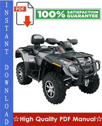 Thumbnail 2009 Can-Am Outlander 500 / 650 / 800 Series, Renegade 500 / 800 Series ATV Workshop Service Repair Manual